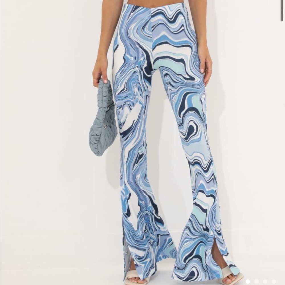 Lucy In The Sky Oaklynn Swirl Flare Pants
